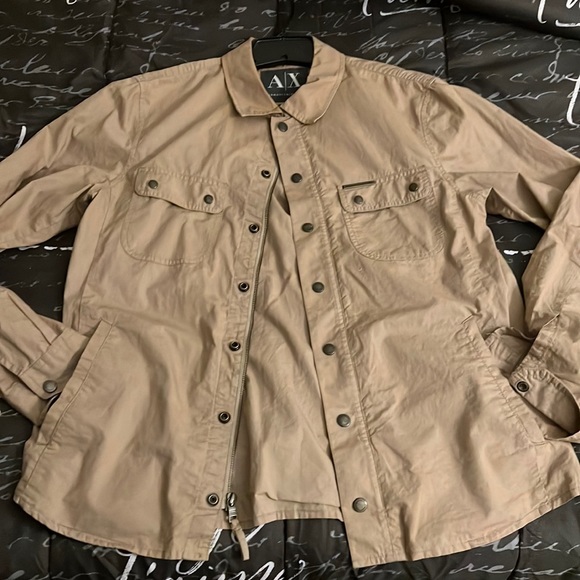 Armani Exchange Medium Zip Up Button Up - Picture 1 of 7